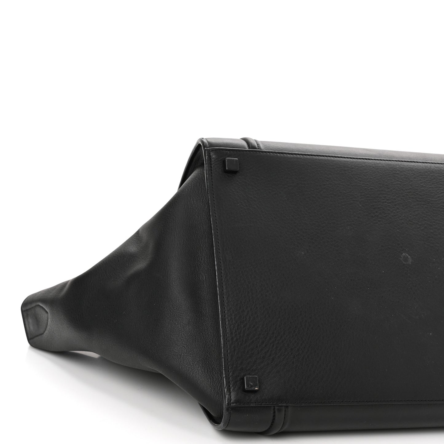 Grained Calfskin Medium Phantom Luggage Black
