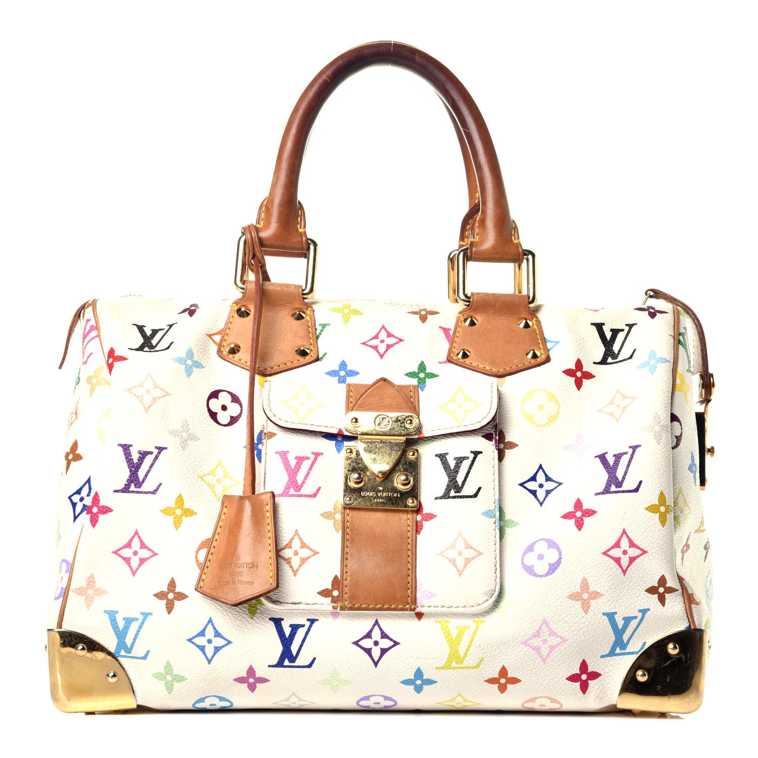 Louis Vuitton Monogram Multicolor Speedy 30 White 1 of 10