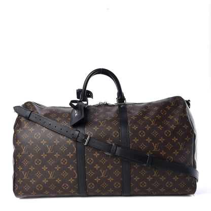 Louis Vuitton Monogram Macassar Keepall Bandouliere 55 1 of 11