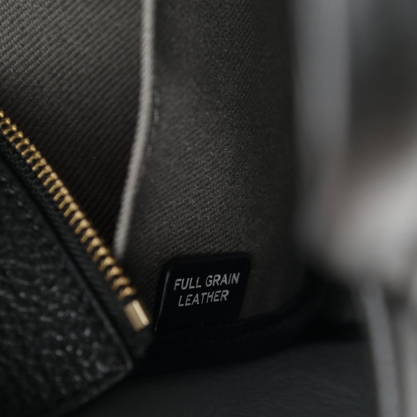 Grained Calfskin Small The Tote Bag Black