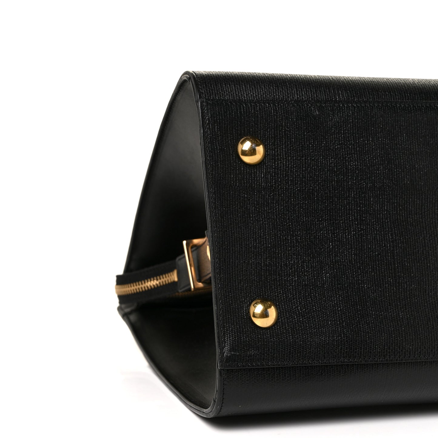 Textured Calfskin Medium Classic Y Cabas Black