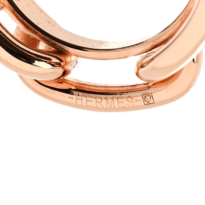 Hermes Plated Brass Regate Scarf Ring Plaqué Or Rose 3 of 5