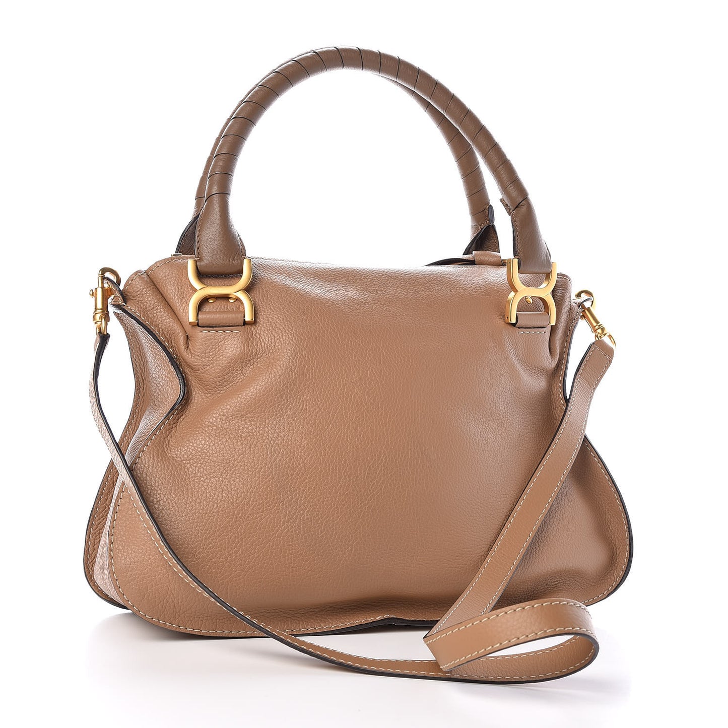 Calfskin Medium Marcie Satchel Nut