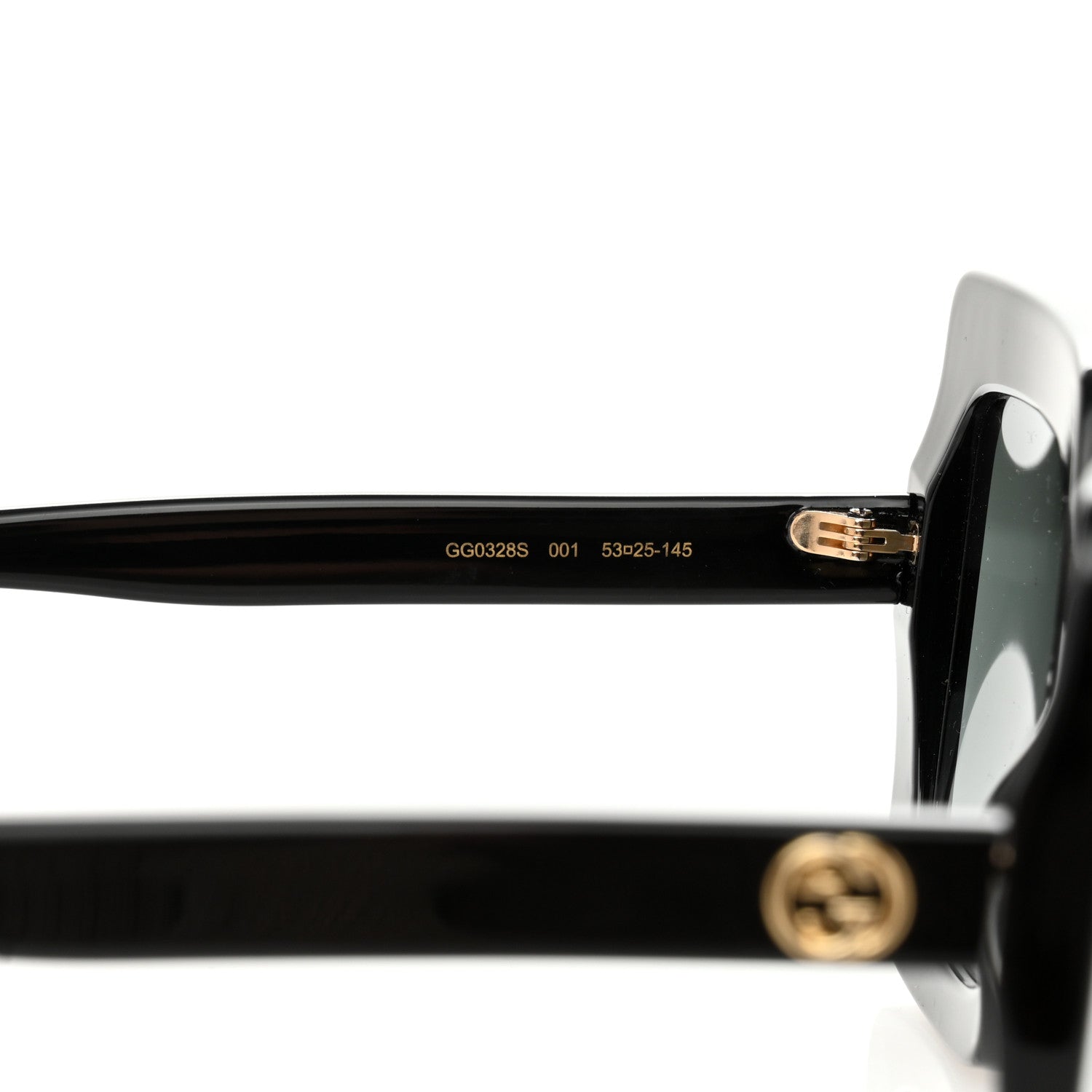 Gucci Acetate Oversize Sunglasses GG0328S Black 5 of 9