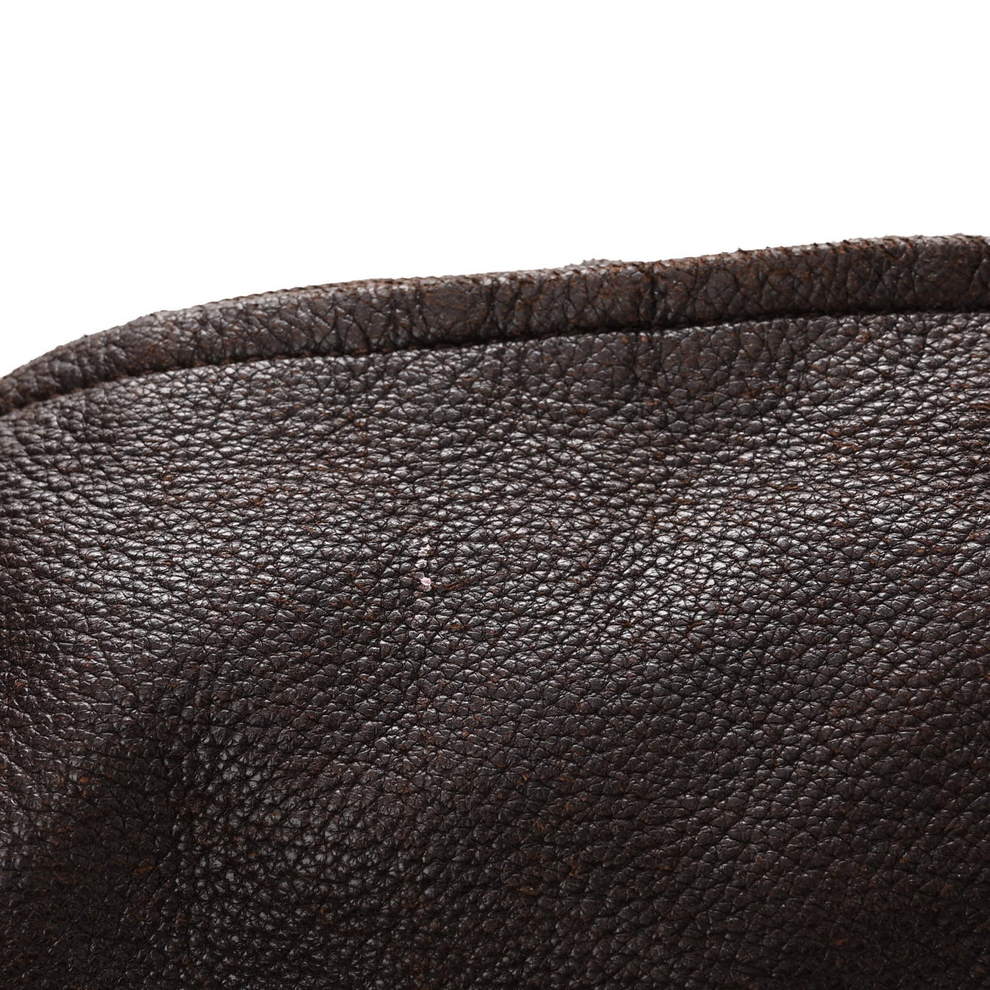 Grained Calfskin Tassel Hobo Brown