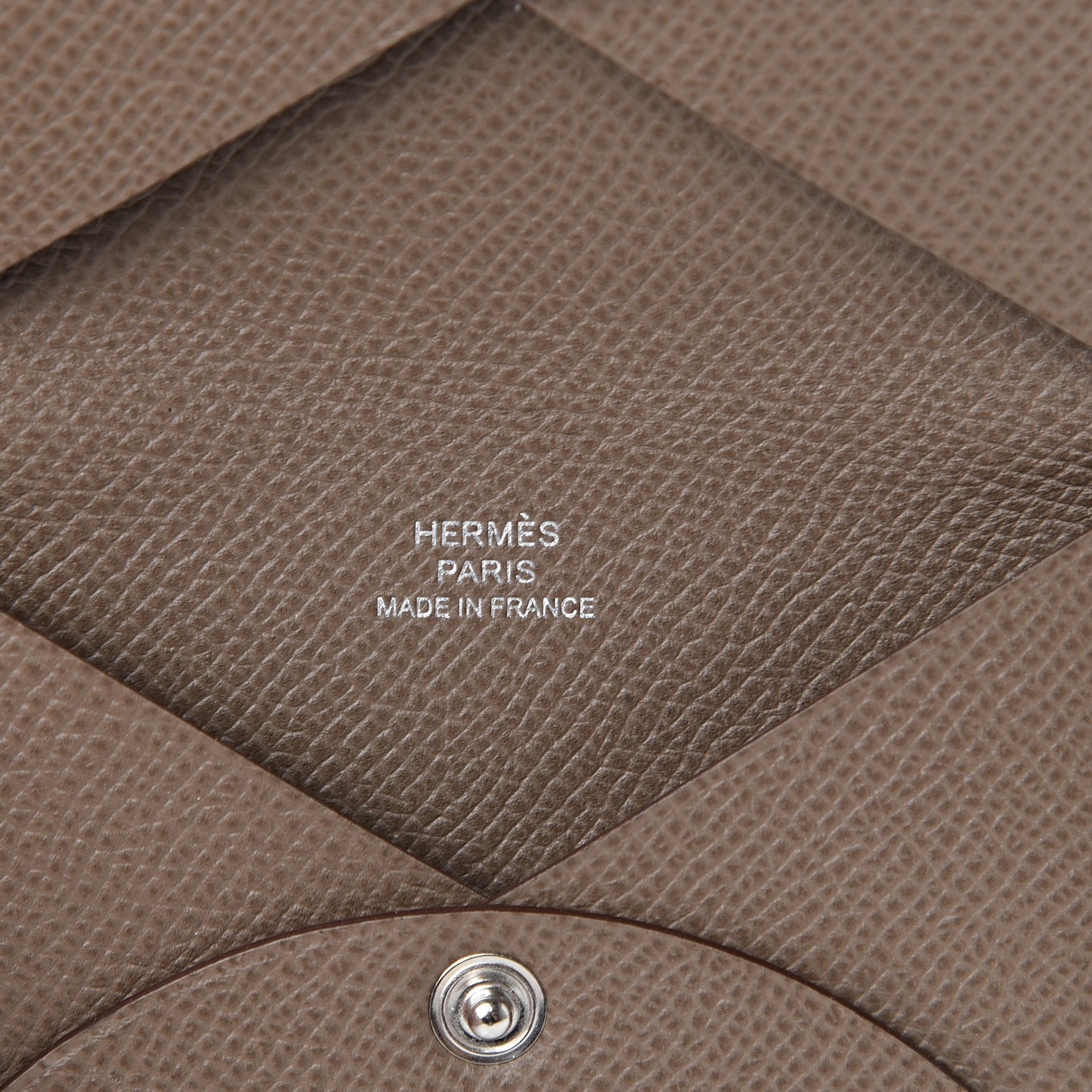 Epsom Calvi Card Case Etoupe
