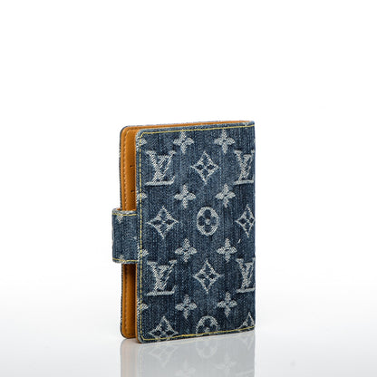 Louis Vuitton Monogram Denim Agenda PM Blue 3 of 7