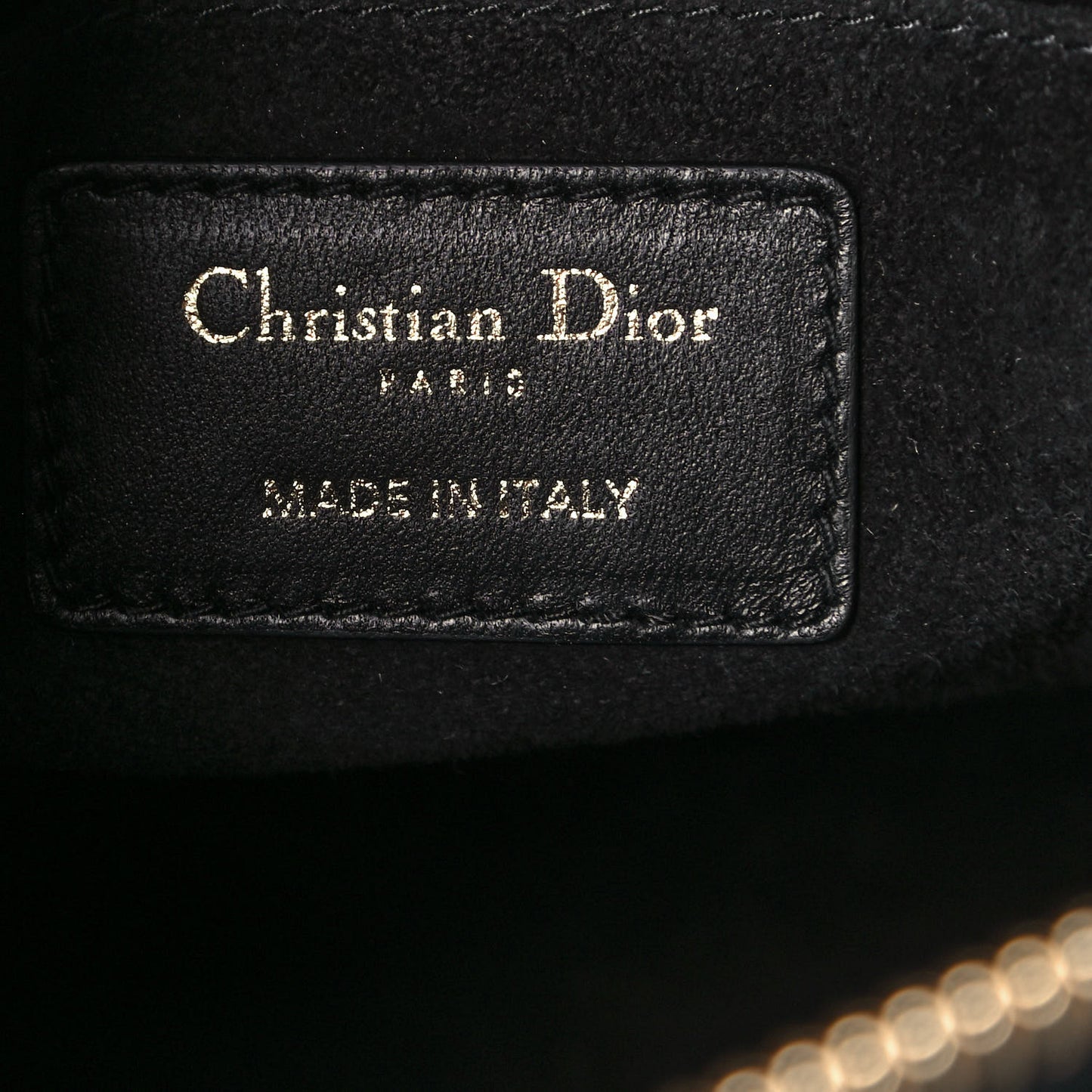 Lambskin Cannage Medium Dior Vibe Hobo Bag Black