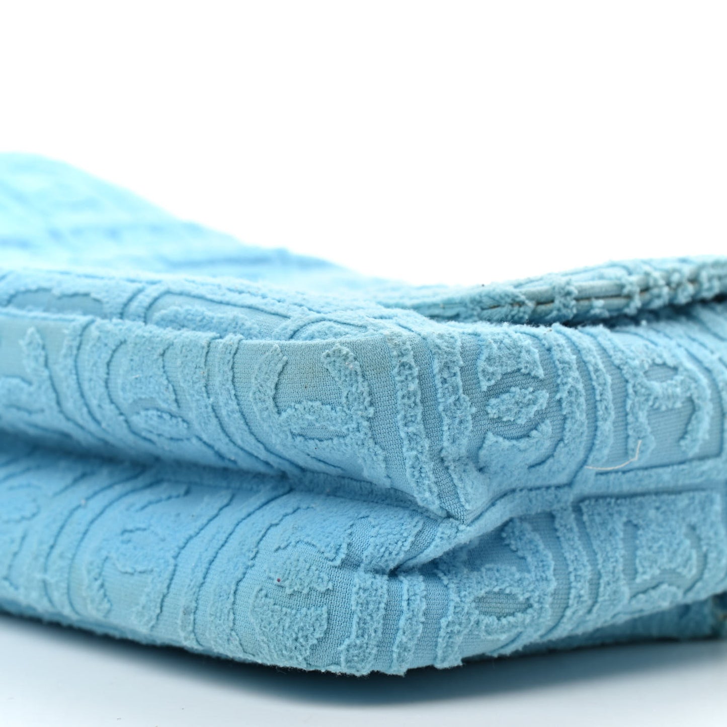 Terry Cloth CC Medium Single Flap Light Blue