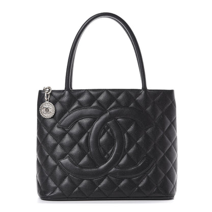 Chanel Caviar Quilted Medallion Tote Black 1 of 13