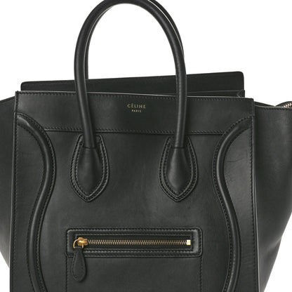 Celine Smooth Calfskin Mini Luggage Black 8 of 14