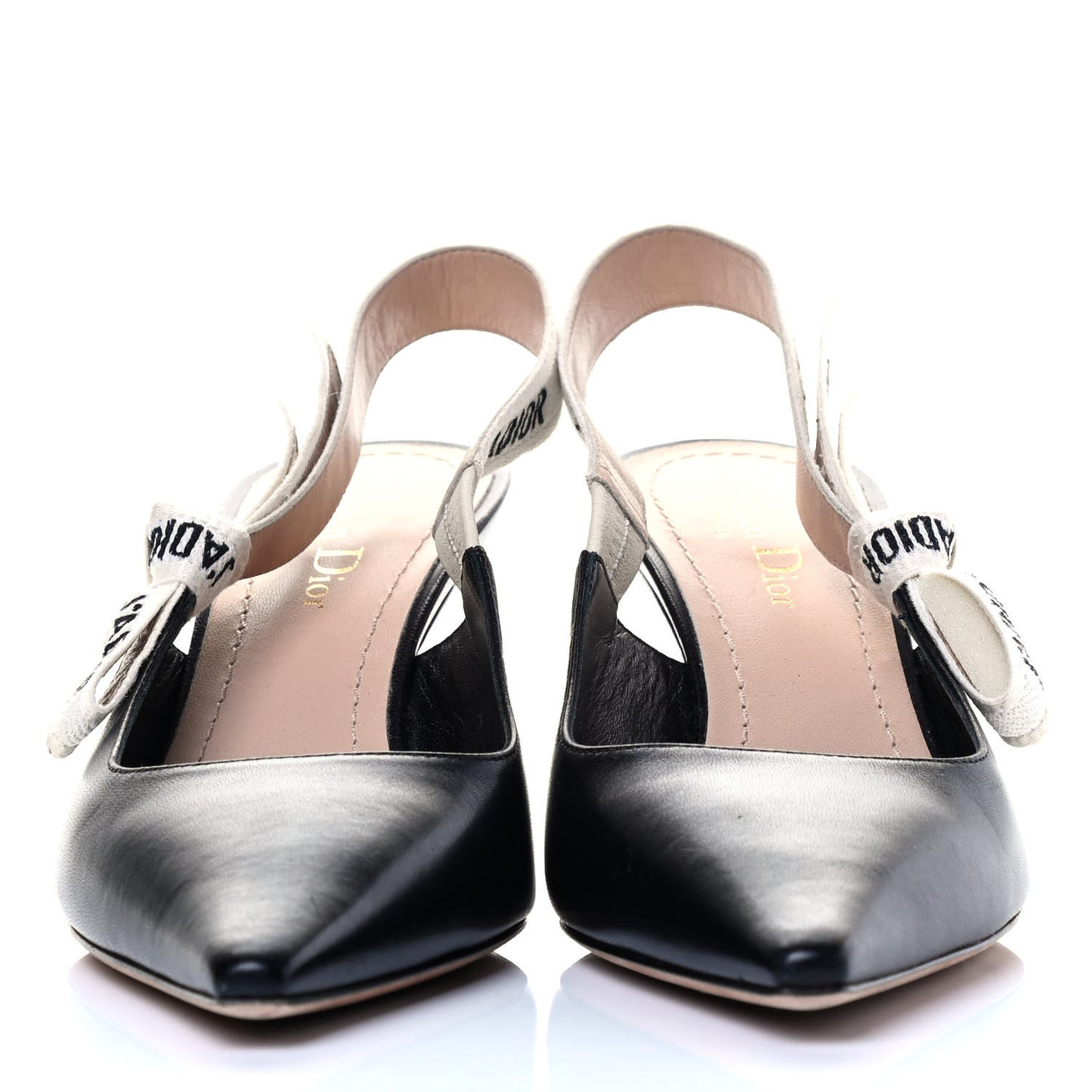 Lambskin Ribbon J'Adior Slingback 65mm Pumps 37 Black