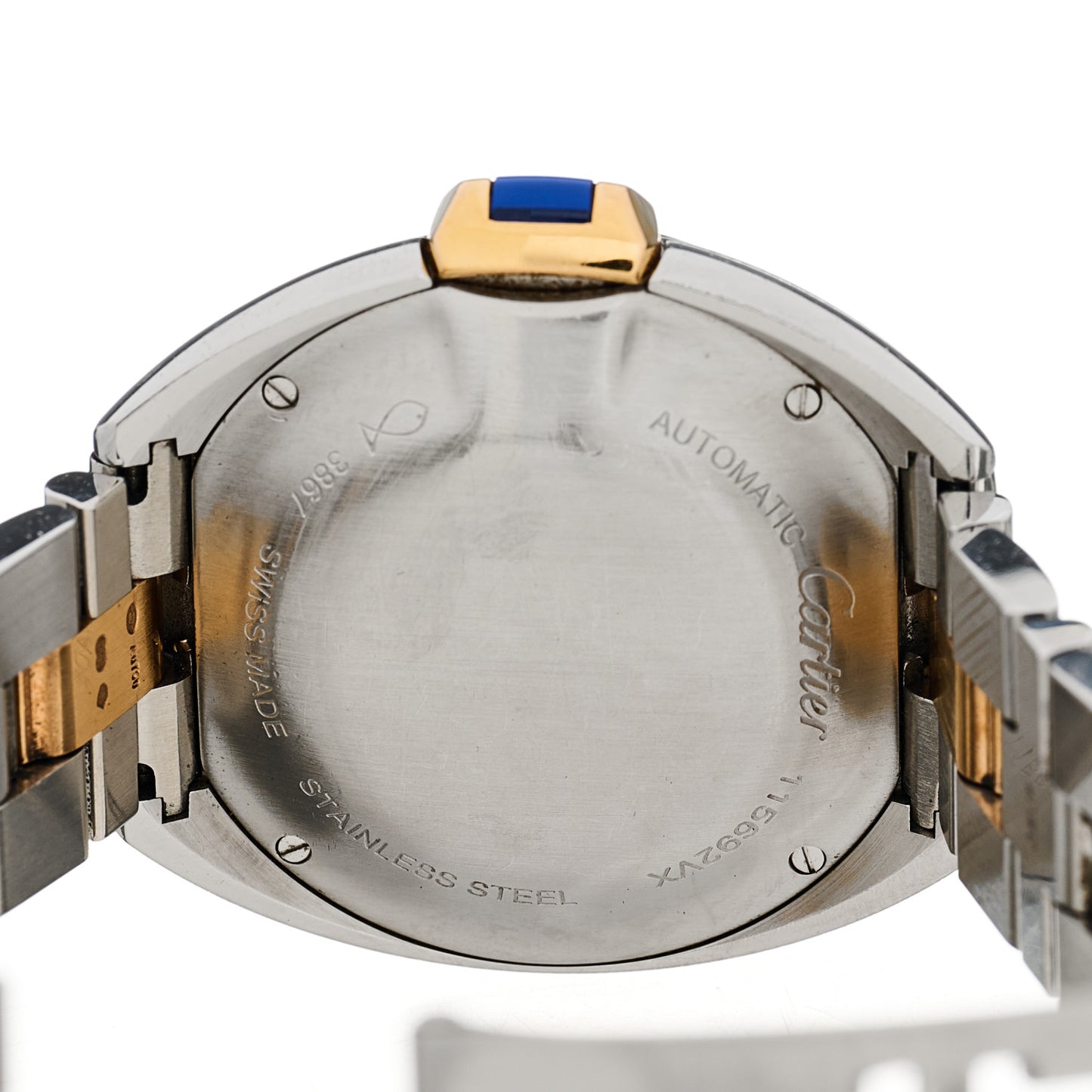 Stainless Steel 18K Pink Gold 31mm Cle De Cartier Automatic Watch