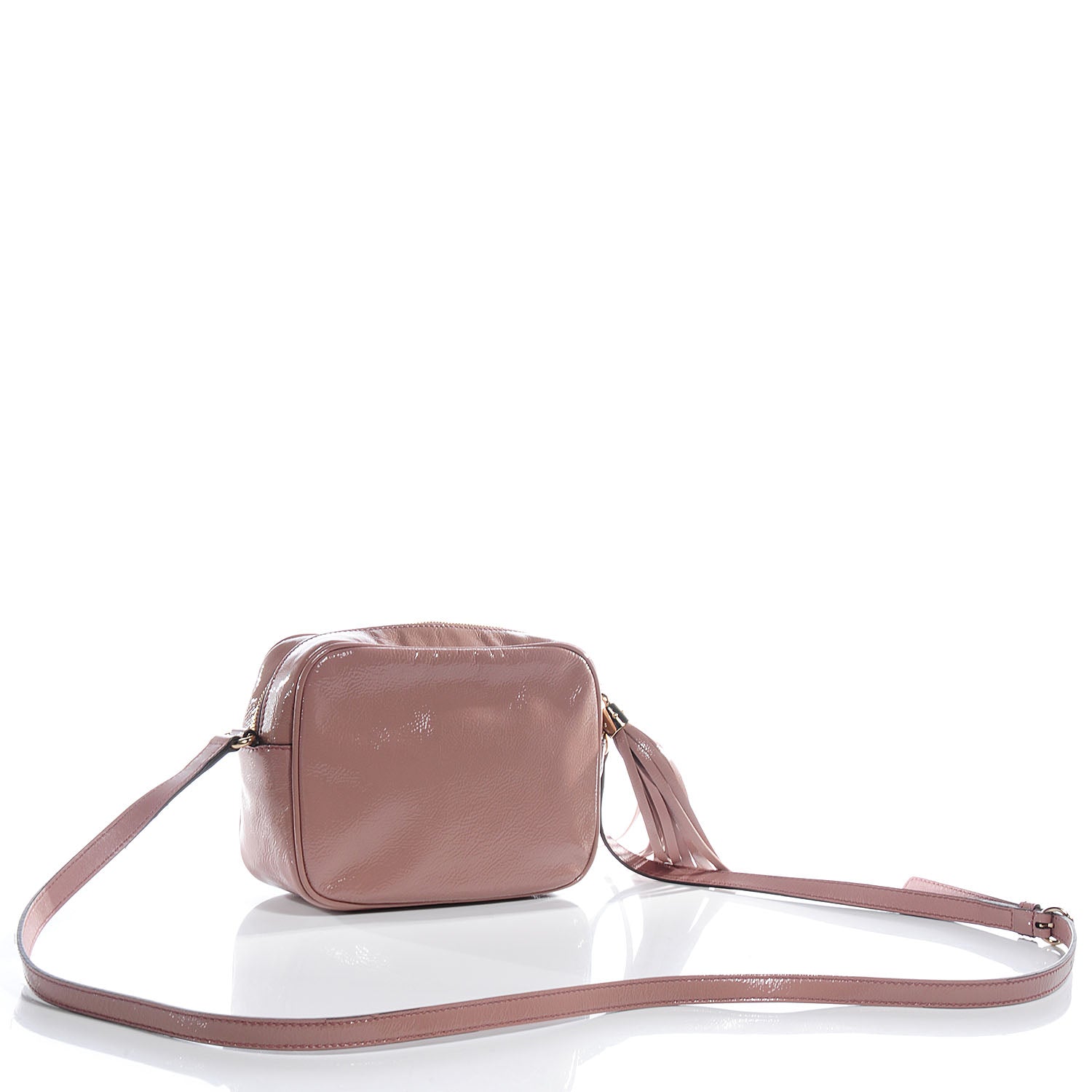 Gucci Vernice Naplack Small Soho Disco Bag Dark Cipria 3 of 8