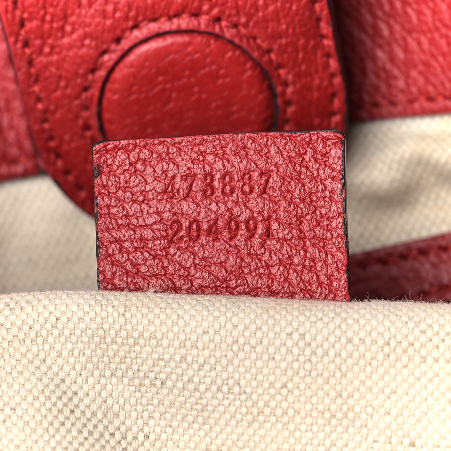 Gucci Soft GG Supreme Monogram Web Bosco Patch Small Crossbody Tote Beige Malva Hibiscus Red 6 of 12