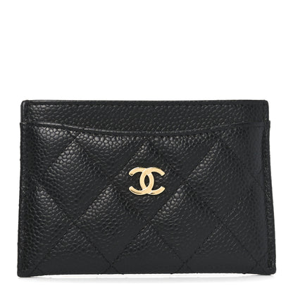 Chanel Caviar Quilted Card Holder Black 1 of 8