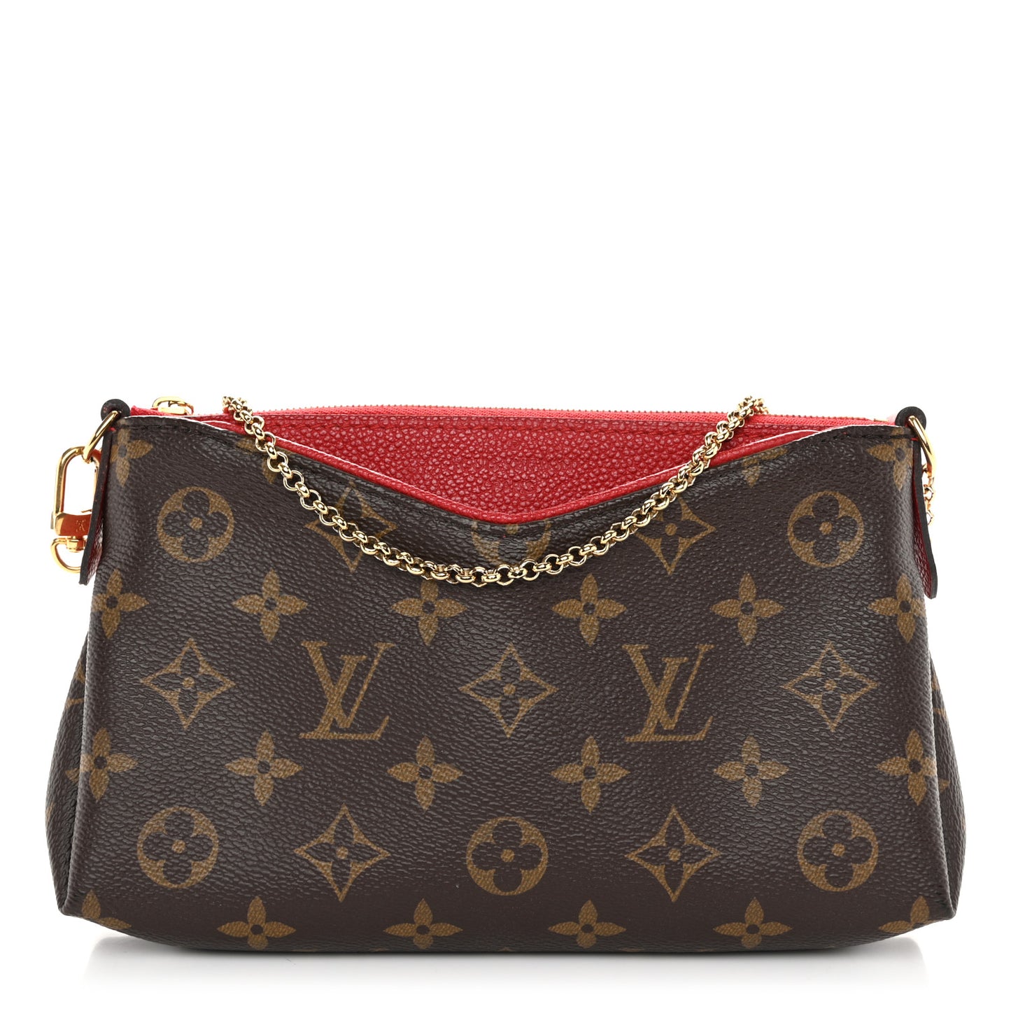 Monogram Pallas Clutch Cherry