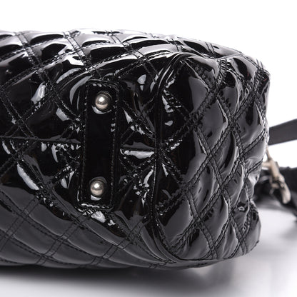 Marc Jacobs Patent Calfskin Quilted Stam Black 8 of 12