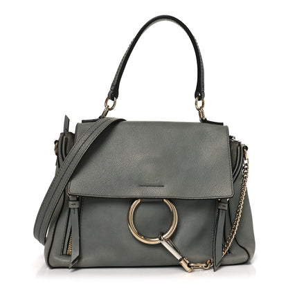 Chloe Calfskin Small Faye Day Shoulder Bag Cloudy Blue 1 of 10