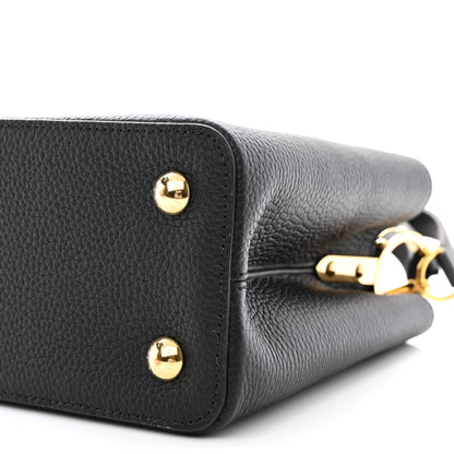 Louis Vuitton Taurillon Capucines MM Black Fuchsia 9 of 10