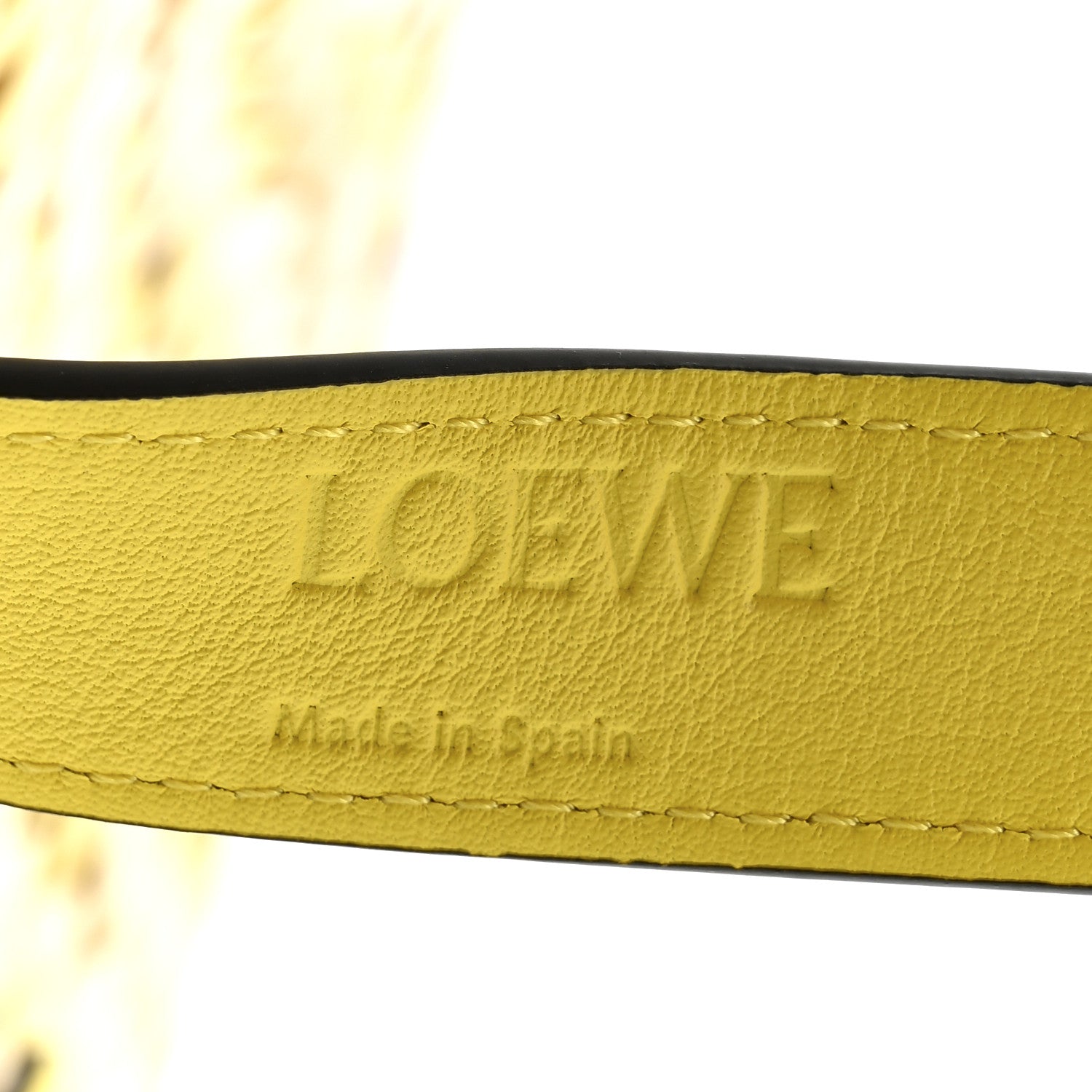 Loewe Raffia Small Basket Tote Bag Natural Yellow 6 of 13