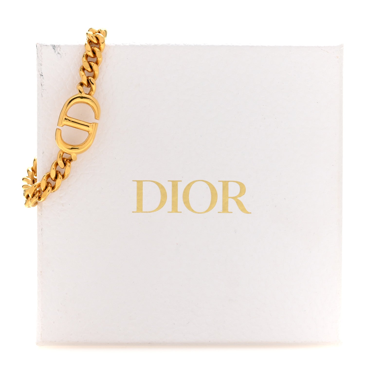 Christian Dior Brass CD Icon Chain Bracelet Gold 5 of 5