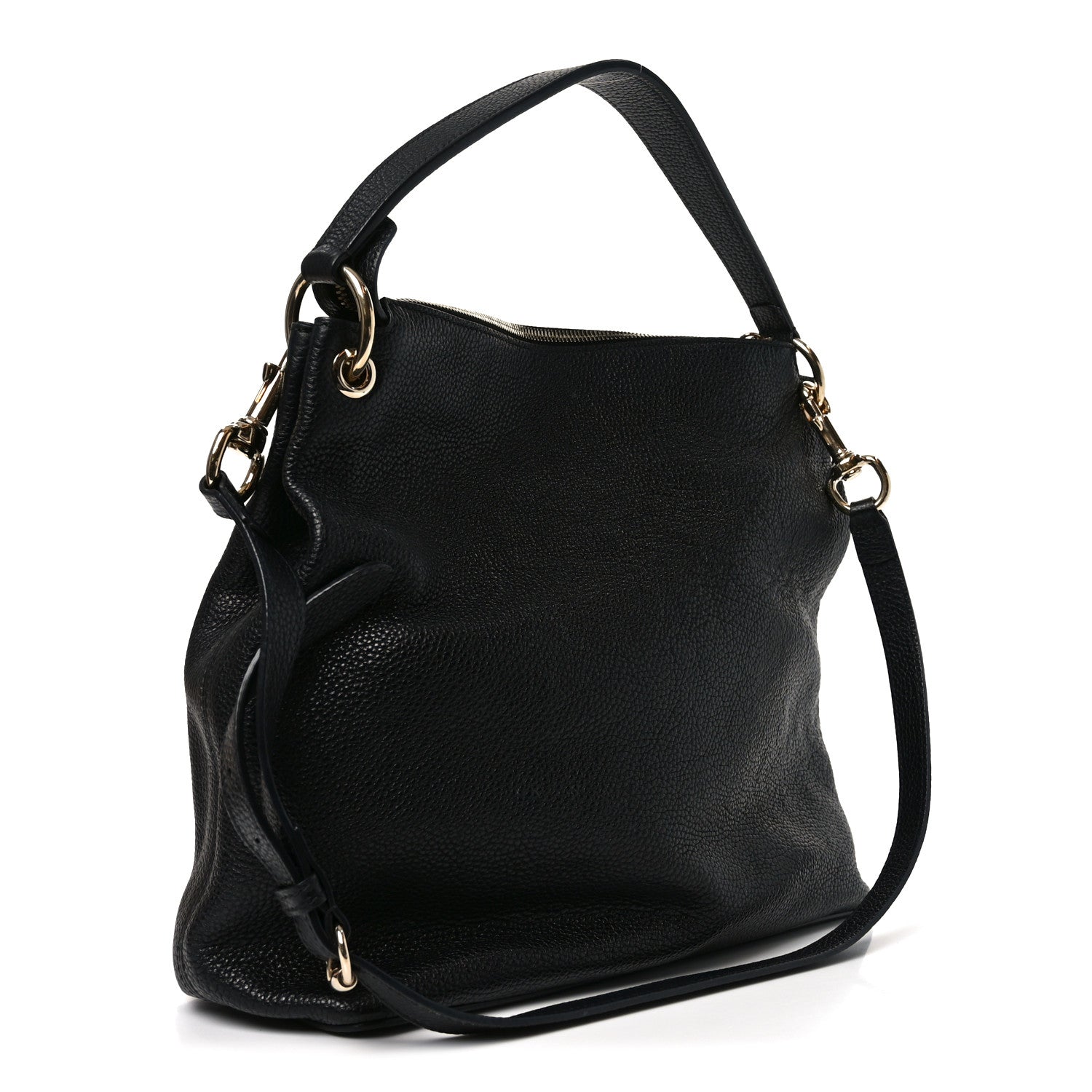Gucci Pebbled Calfskin Large Soho Hobo Black 3 of 10