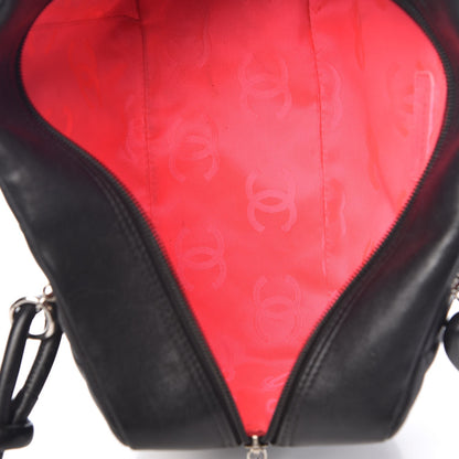 Chanel Calfskin Quilted Large Cambon Bowler Black White 5 of 9