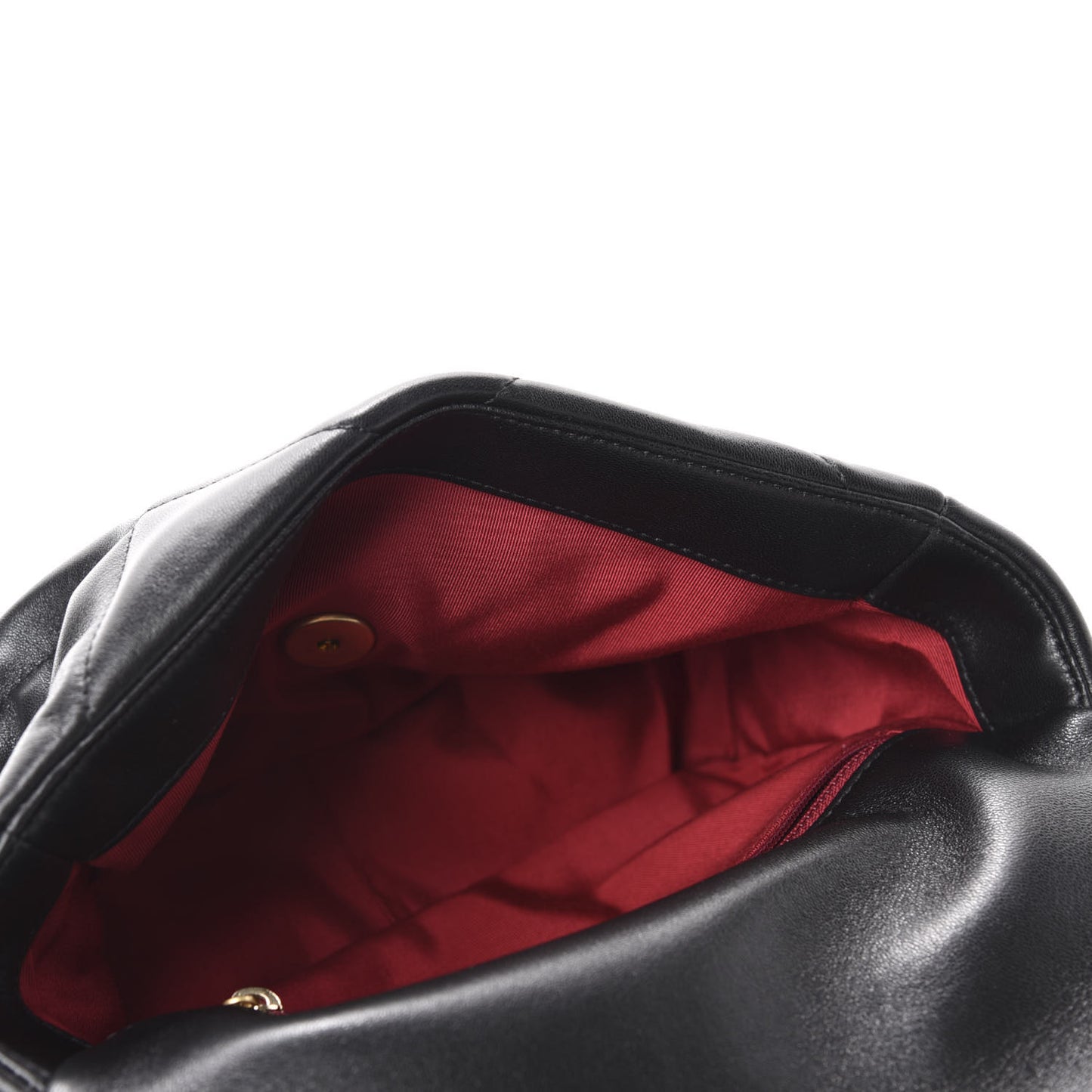 Lambskin Quilted Medium 19 Flap Black