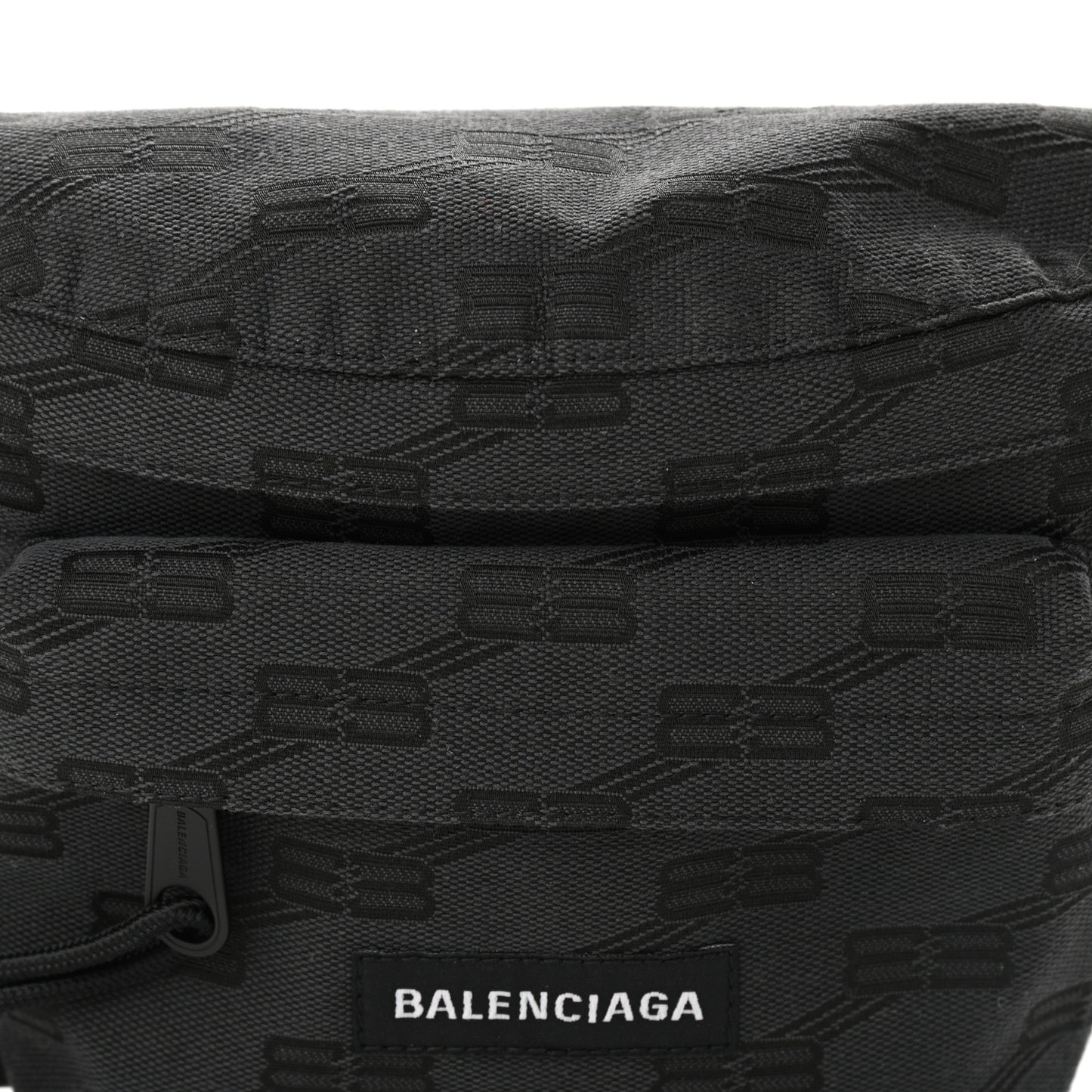 Canvas BB Monogram Medium Signature Beltpack Black