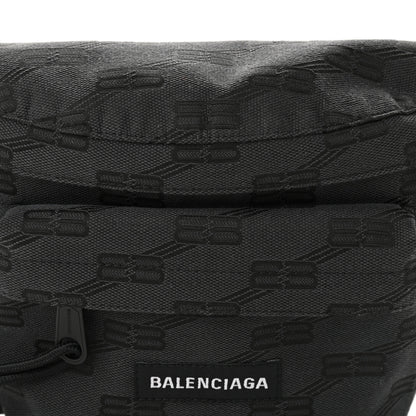 Balenciaga Canvas BB Monogram Medium Signature Beltpack Black 7 of 10