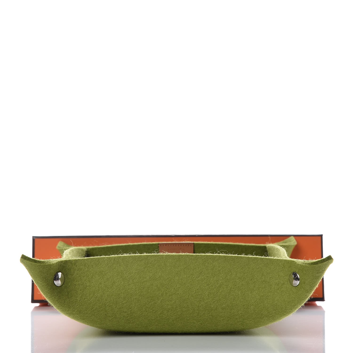 Hermes Felt Change Tray Vert Anis 7 of 7