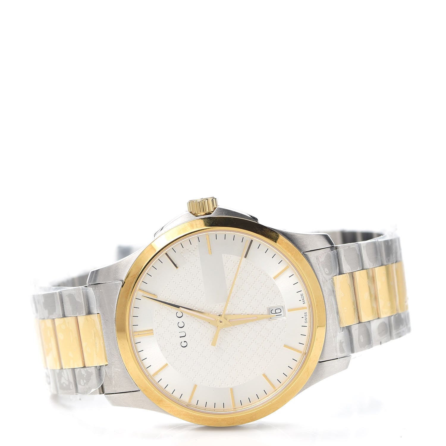 Gucci Stainless Steel 38mm G-Timeless Two Tone Quartz Watch 2 of 6