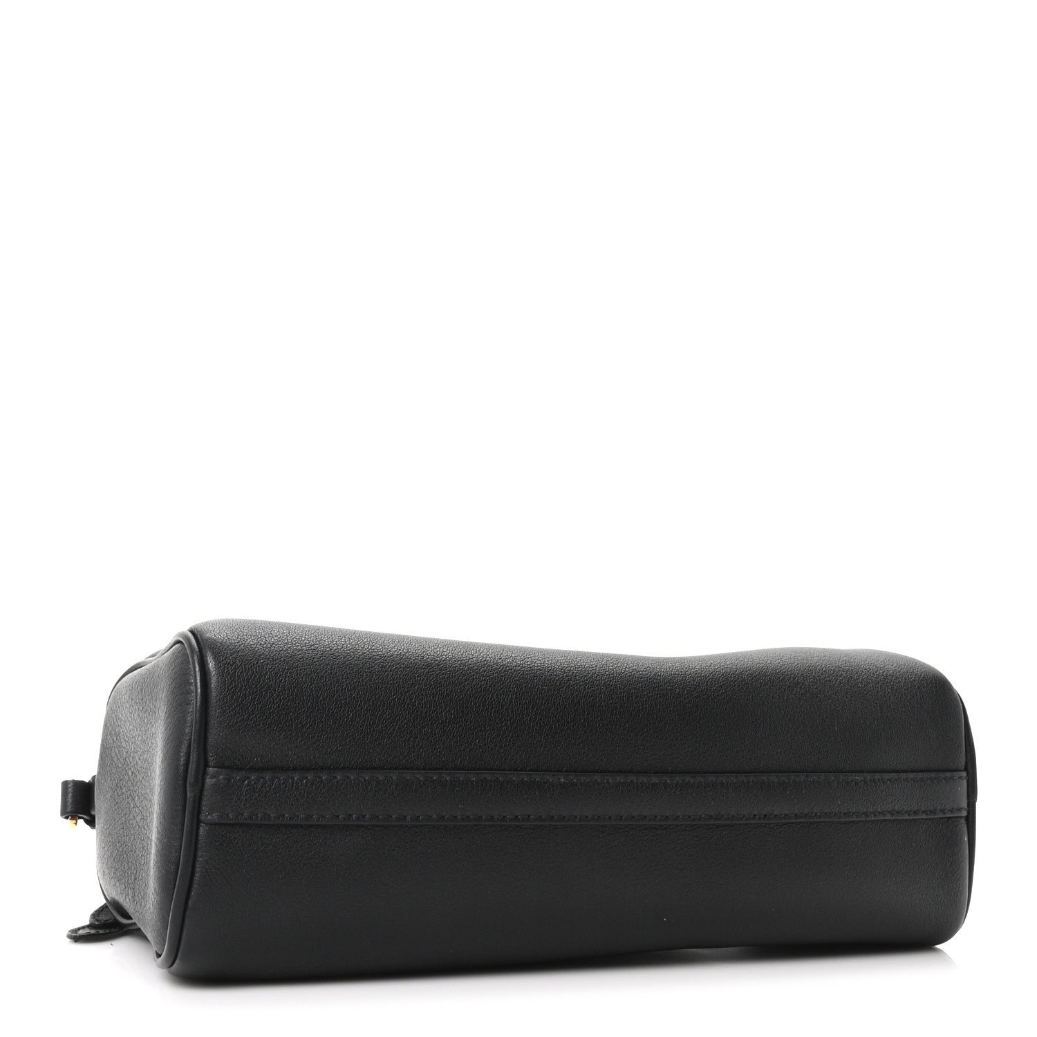 Prada Calfskin Triangle Pouch Shoulder Bag Black 4 of 10