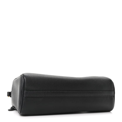 Prada Calfskin Triangle Pouch Shoulder Bag Black 4 of 10