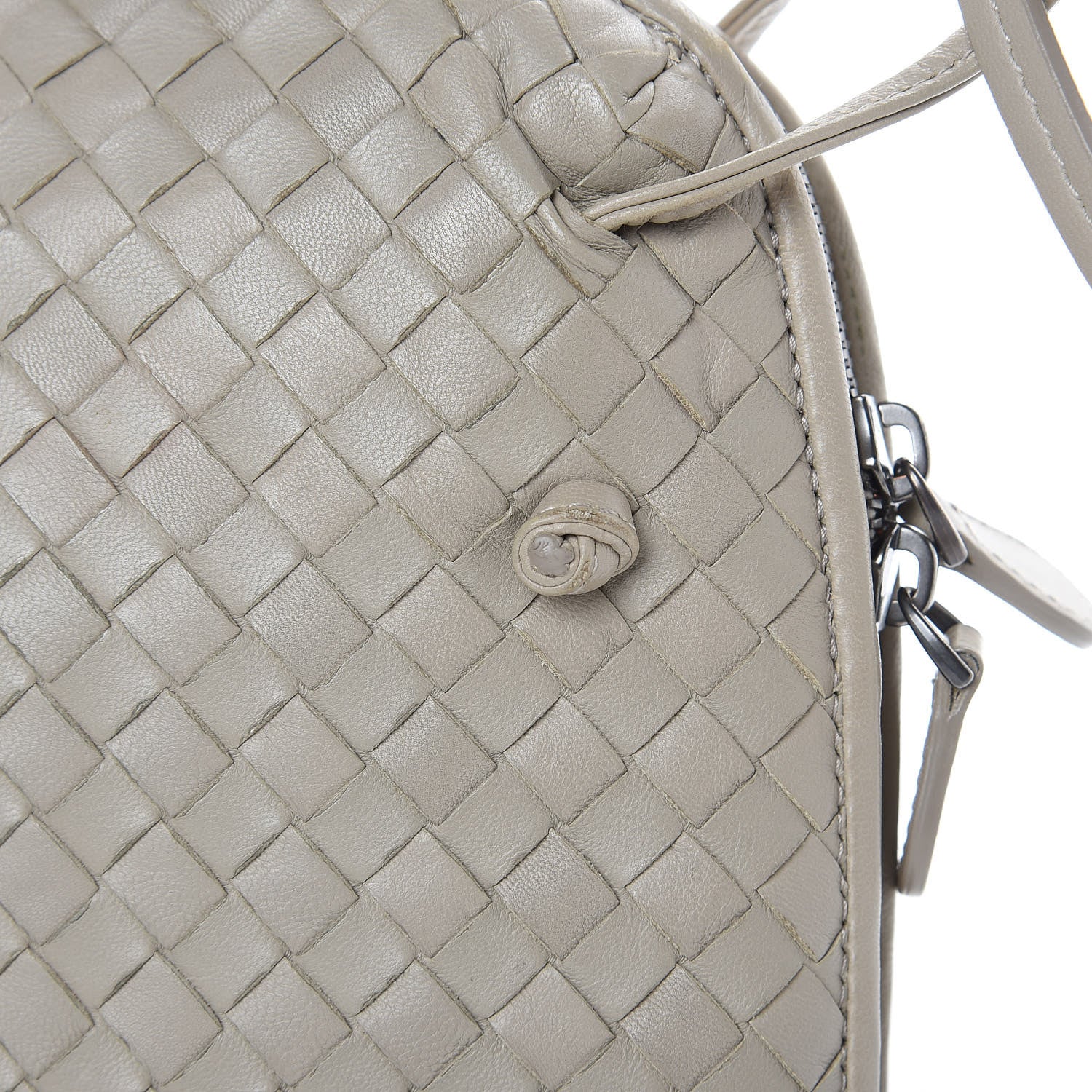 Bottega Veneta Nappa Intrecciato Crossbody Pillow Fume 13 of 16