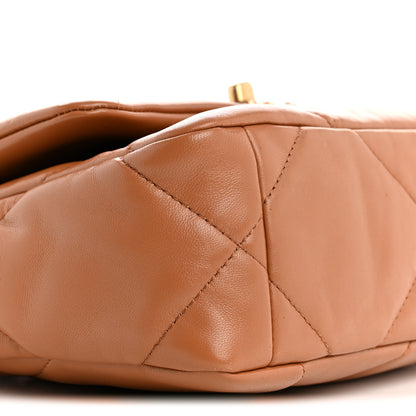 Chanel Lambskin Quilted Medium Chanel 19 Flap Brown 9 of 11