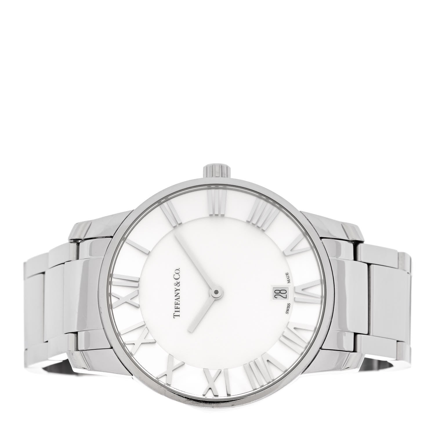 Tiffany Stainless Steel 29mm Atlas 2-Hand Quartz Watch 2 of 4