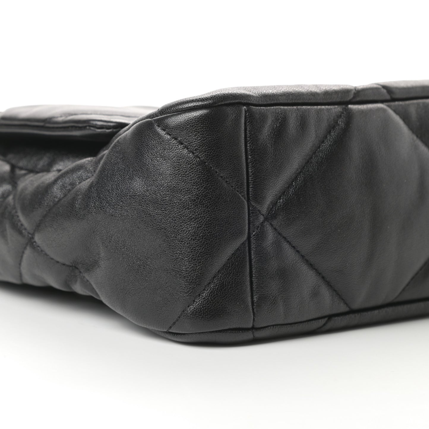 Lambskin Quilted Large Chanel 19 Flap Black