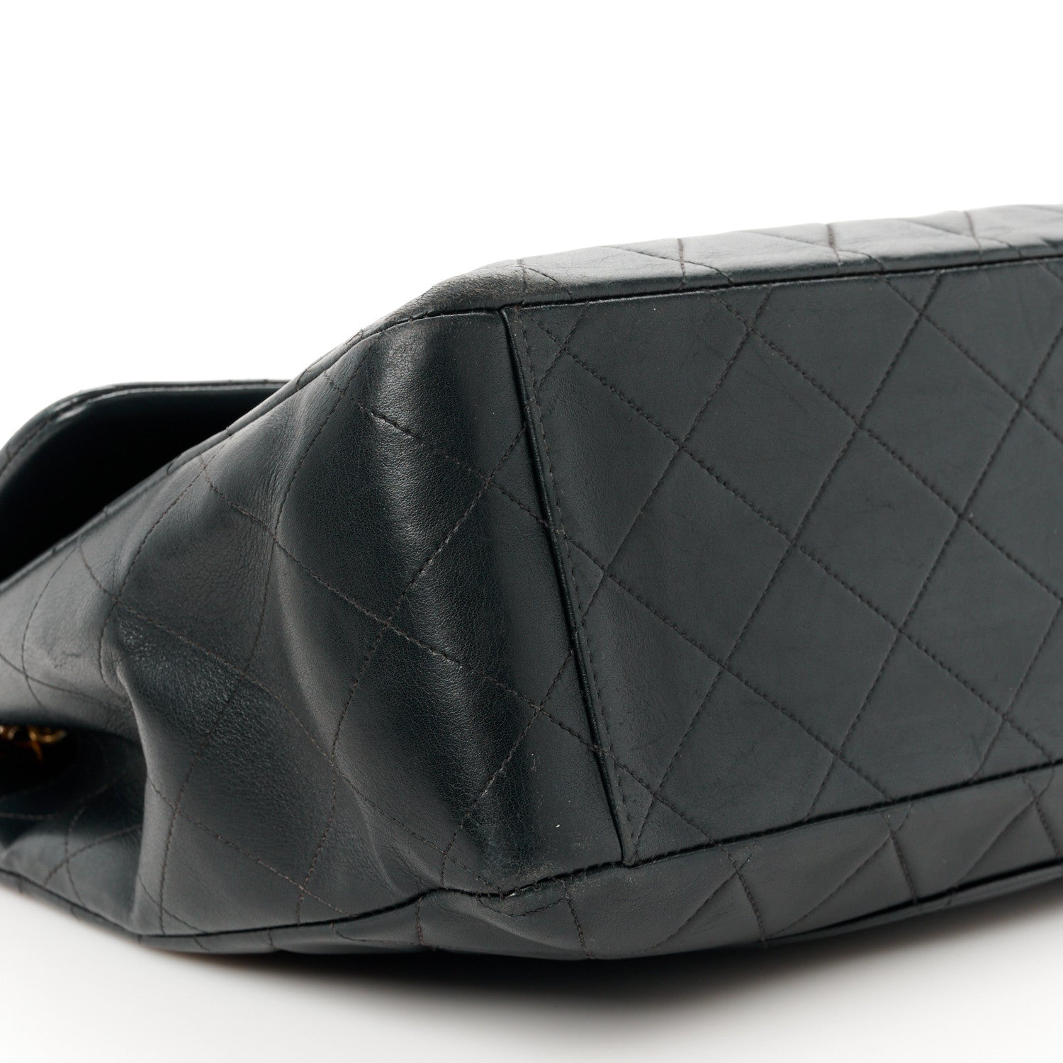 Chanel Lambskin Quilted XL Jumbo Single Flap Black 11 of 16