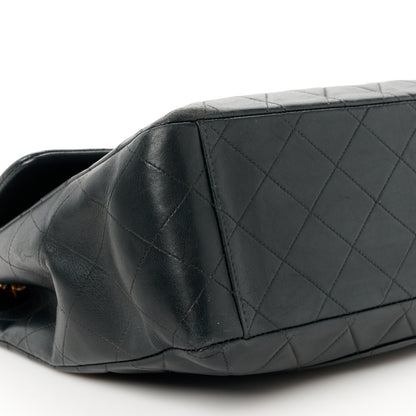 Chanel Lambskin Quilted XL Jumbo Single Flap Black 11 of 16