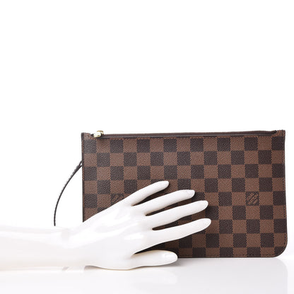Louis Vuitton Damier Ebene Neverfull MM GM Pochette 2 of 8