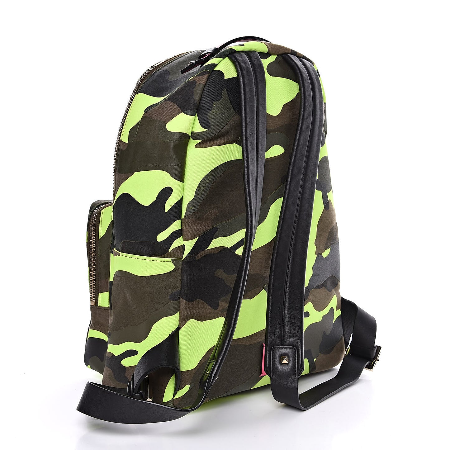 Camouflage Backpack Green Fluo