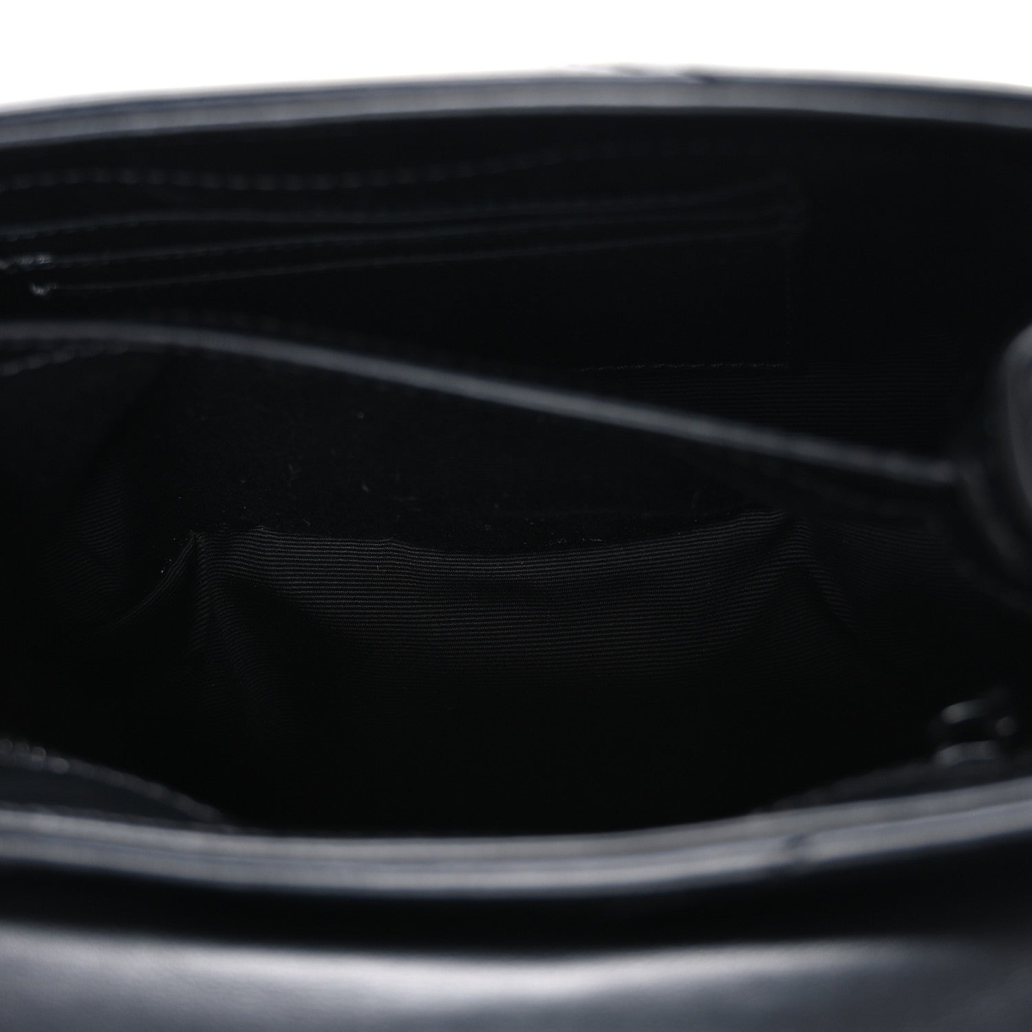 Saint Laurent Calfskin Y Quilted Monogram Monochrome Toy Loulou Crossbody Bag Black 5 of 10