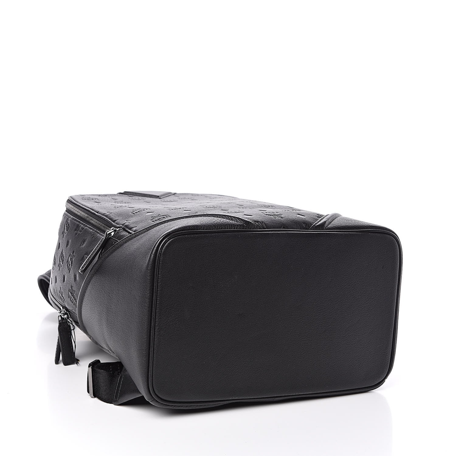 MCM Calfskin Ottomar Monogram Duke Backpack Black 4 of 10