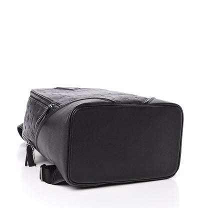 MCM Calfskin Ottomar Monogram Duke Backpack Black 4 of 10