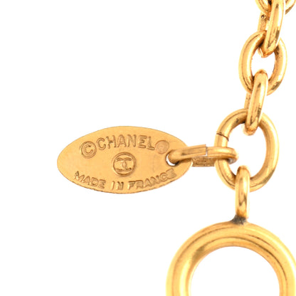 Chanel Quilted CC Chain Necklace Gold 5 of 7
