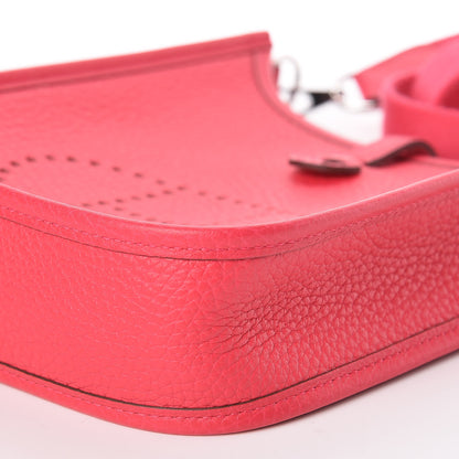 Hermes Taurillon Clemence Evelyne TPM Rose Extreme 8 of 9