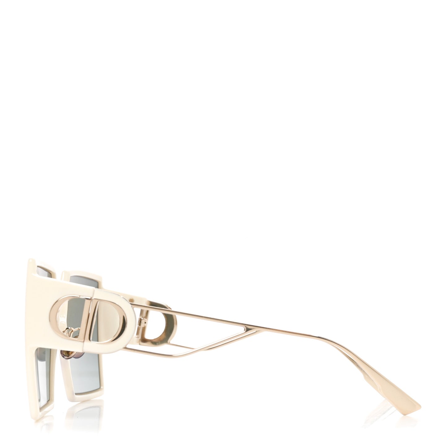 Square 30 Montaigne Sunglasses White