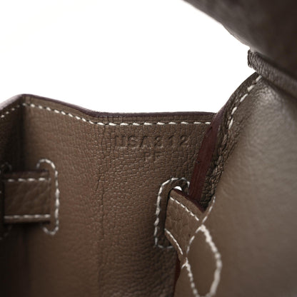 Hermes Togo Birkin 25 Etoupe 7 of 10